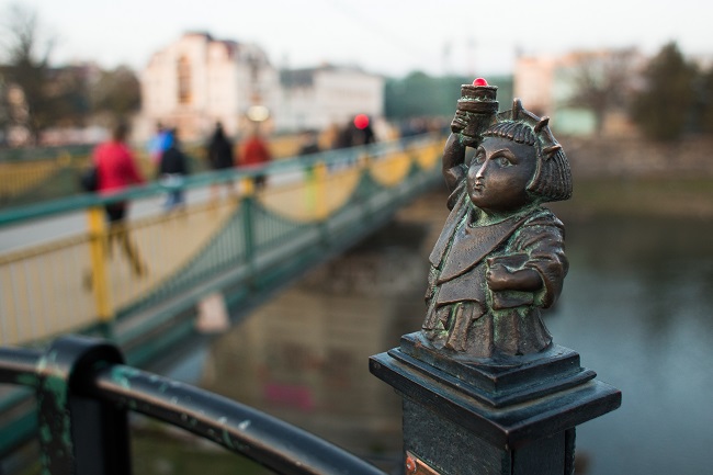 Міні-статуя Свободи в Ужгороді